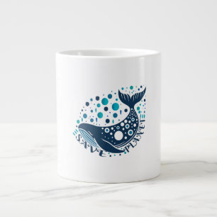 Gerettet Walkunstwerk zur Sensibilisierung der Öko Jumbo-Tasse