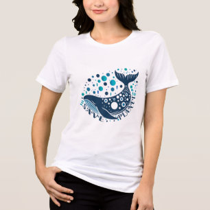 Gerettet Walkunstwerk zur Sensibilisierung der Öko Tri-Blend Shirt