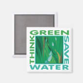 Gerettet Wasser Magnet (Vorderseite/Rückseite)