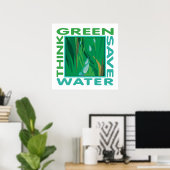 . Gerettet Wasser Poster (Heimbüro)