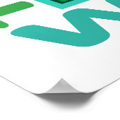 . Gerettet Wasser Poster (Ecke)