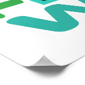 Gerettet Wasser Poster (Ecke)