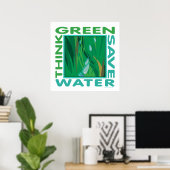 Gerettet Wasser Poster (Heimbüro)