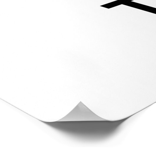 Gerettet Wasser Poster (Ecke)