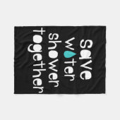 Gerettet Wasser Rette die Erde Unsere Liebe Erde M Fleecedecke (Vorderseite (Horizontal))