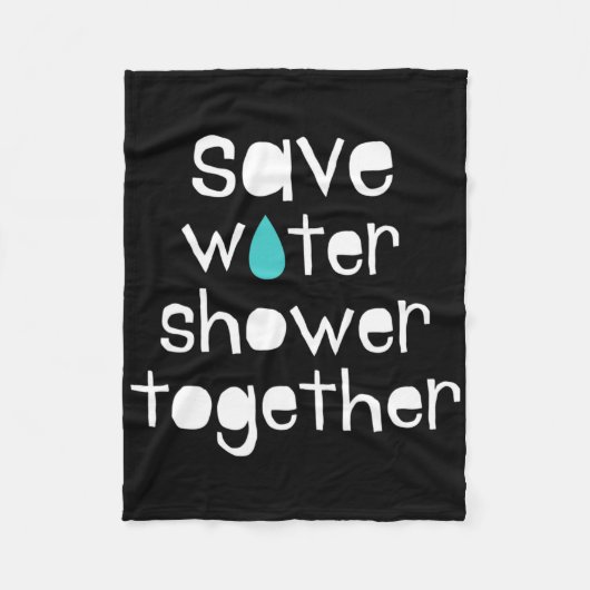 Gerettet Wasser Rette die Erde Unsere Liebe Erde M Fleecedecke (Vorderseite)