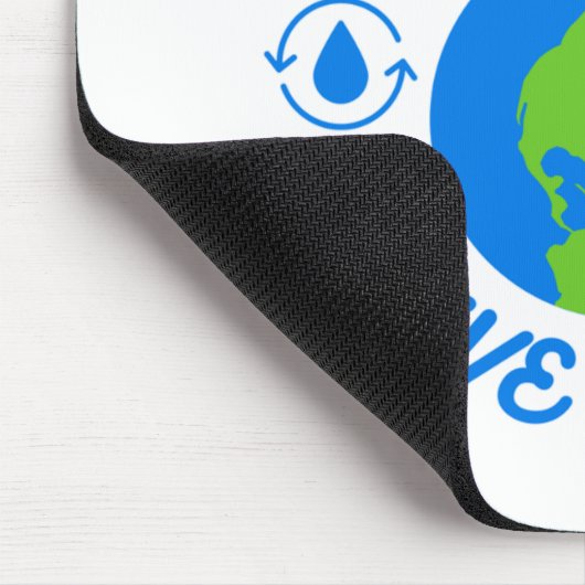 Gerettet Wasser Rette Erde Mousepad (Ecke)