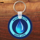 Gerettet Wasser Rette Leben Schlüsselanhänger (Vorderseite)