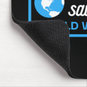 Gerettet Wasser Rette Weltwassertag Mousepad (Ecke)
