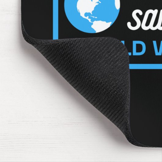 Gerettet Wasser Rette Weltwassertag Mousepad (Ecke)