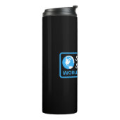 Gerettet Wasser Rette Weltwassertag Thermosbecher (Nach links gedreht)