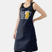 Gerettet Wassergetränk Bier Zitat Funny Watercolor Schürze (InSitu)