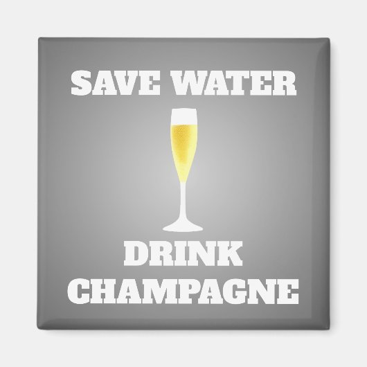 Gerettet Wassergetränk Magnet (Vorne)