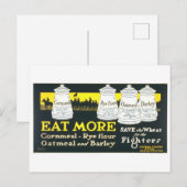 "Gerettet Weizen für Kämpfer" Vintage Wartezeit-Po Postkarte (Vorne/Hinten)