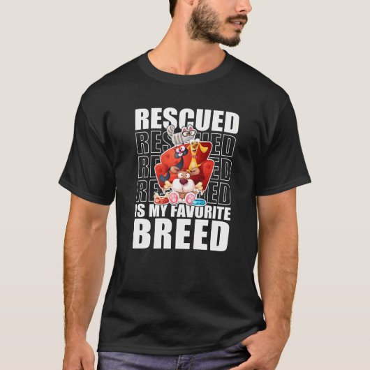 gerettet werden meine Lieblingskatzen Hunde T-Shirt (Vorderseite)