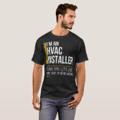 Gerettet Zeit Lasse davon aus, dass HVAC-Installer T-Shirt (Vorne ganz)