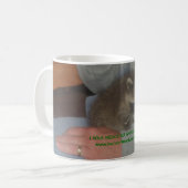gerettete Baby Raccoon-Tasse Kaffeetasse (Vorderseite Links)