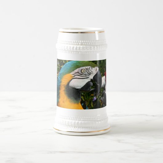 Gerettete Macaws-Tasse Bierglas (Mittel)