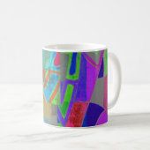 geretteter abstrakter Kaffeebecher Kaffeetasse (VorderseiteRechts)
