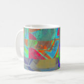 geretteter abstrakter Kaffeebecher Kaffeetasse (Vorderseite Links)