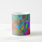 geretteter abstrakter Kaffeebecher Kaffeetasse (Mittel)