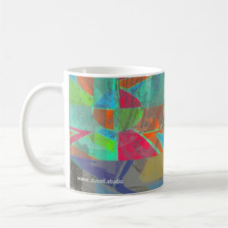 geretteter abstrakter Kaffeebecher Kaffeetasse