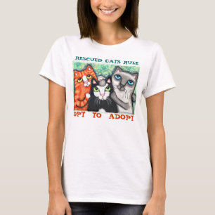 Geretteter/der Schutz-Katze T - Shirt