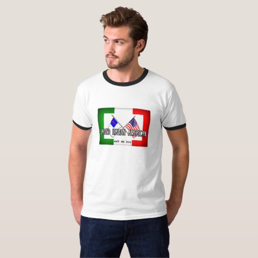 Geretteter italienischer Amerikaner T-Shirt (Vorne ganz)