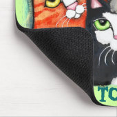 Geretteter/Schutz-Katze Mousepad (Ecke)
