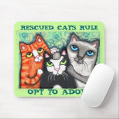 Geretteter/Schutz-Katze Mousepad (Mit Mouse)