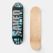 Gerettetes christliches Logo Skateboard deck skate (Vorderseite)