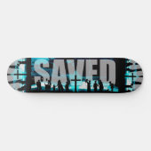 Gerettetes christliches Logo Skateboard deck skate (Horizontal)