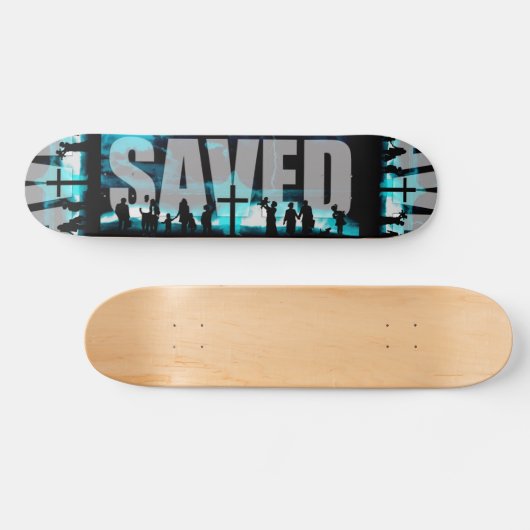Gerettetes christliches skateboard (Horizontal)