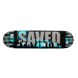 Gerettetes christliches skateboard