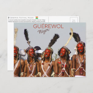 Gerewol Festival, Niger Postcard Postkarte