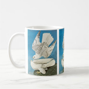 Gerfalken, auch Gyrfalken von John James Audubon Kaffeetasse