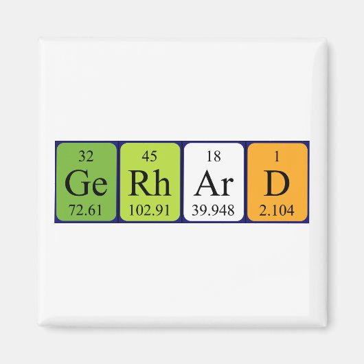 Gerhard Periodenmagnet Magnet (Vorne)