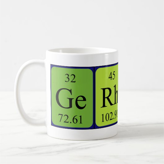 Gerhard Periodenname Tasse (Links)
