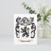 Gerhardt-Wappen (Familienwappen) Postkarte (Stehend Vorderseite)