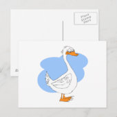 Geri Goose Postkarte (Vorne/Hinten)
