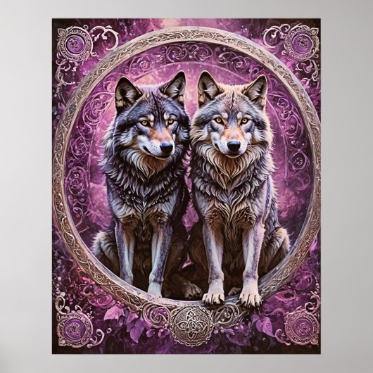 Geri und Freki Poster (Vorne)