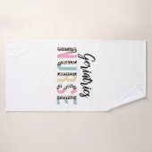 Geriatrics Nurse Cute Leopard Design - Funny Gift Badehandtuch (Badehandtuch)