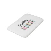Geriatrics Nurse Cute Leopard Design - Funny Gift Badematte (Schrägansicht)