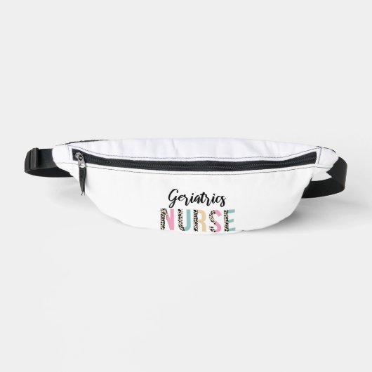 Geriatrics Nurse Cute Leopard Design - Funny Gift Bauchtasche (Vorderseite)