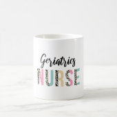 Geriatrics Nurse Cute Leopard Design - Funny Gift Kaffeetasse (Mittel)