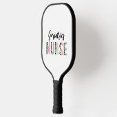 Geriatrics Nurse Cute Leopard Design - Funny Gift Pickleball Schläger (Links)