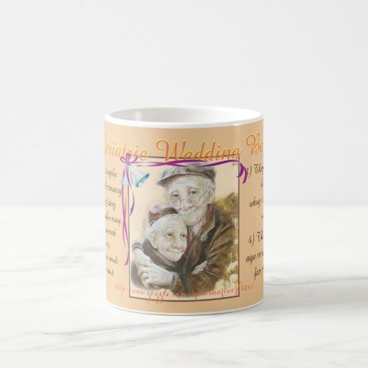 "Geriatrische Hochzeitsglocken" Kaffeetasse (Mittel)