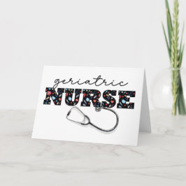 Geriatrische Krankenpflege Krankenschwestern Tages Karte