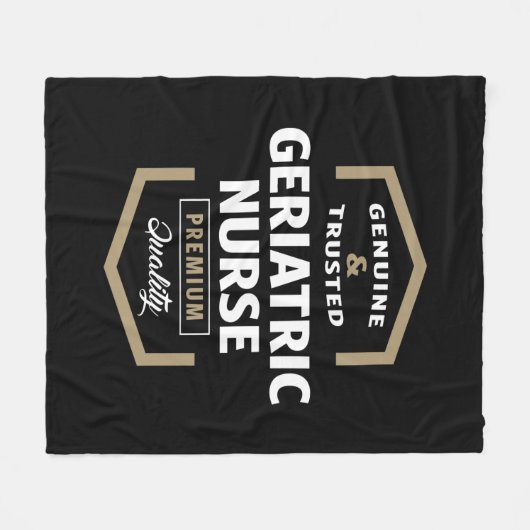 Geriatrische Krankenschwester | Geschenkideen Fleecedecke (Vorderseite (Horizontal))