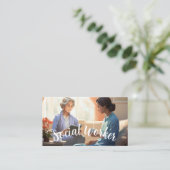 Geriatrische Sozialarbeiter Visitenkarte (Stehend Vorderseite)